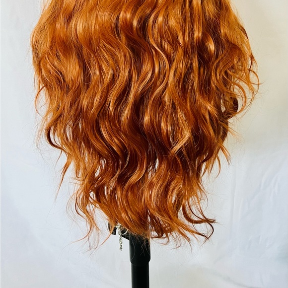24” Cool Copper Color 13x2.5 Lace Front Wig for Daily Wear/Halloween/Events - Picture 12 of 12